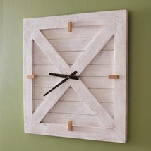 Rustic Barn Door Wall Clock - Farmhouse Country - £131.51 GBP