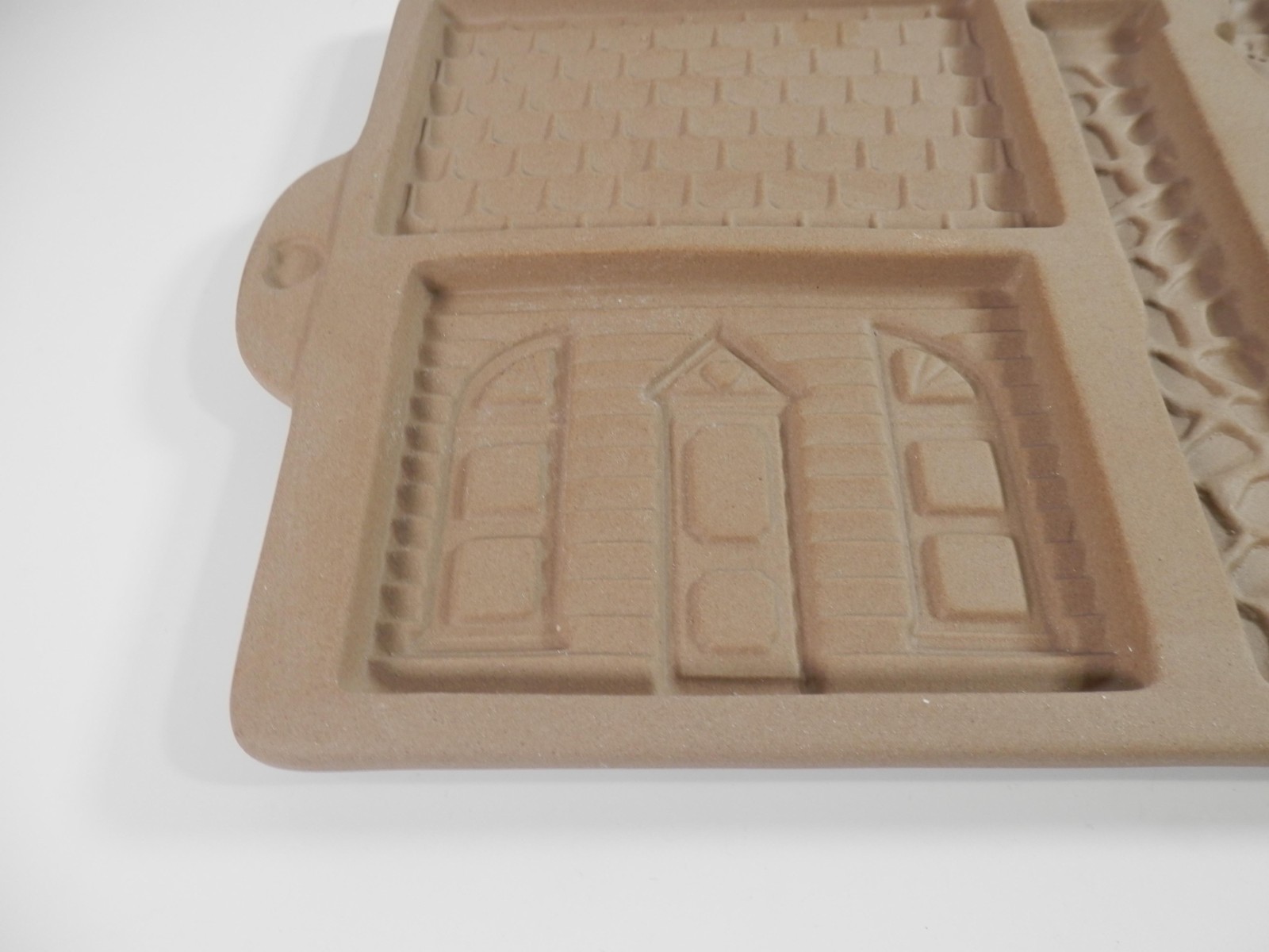 Vtg 1992 Gingerbread House Stoneware Oven Baking Mold Holiday 5.5" Item image 2