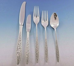 Spanish Lace by Wallace Sterling Silver Flatware Set for 12 Service 63 Pieces - £2,157.49 GBP