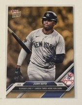 Juan Soto GOLD* BONUS 2024 MLB TOPPS NOW Card #ODB29 3 Home Run GAME NY ... - $31.33