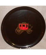 COUROC Monterey California MID CENTURY US Mail Stagecoach ROUND SERVING ... - $19.79