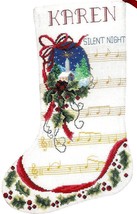 DIY Janlynn Silent Night Song Counted Christmas Cross Stitch Stocking Kit 211913 - $28.95