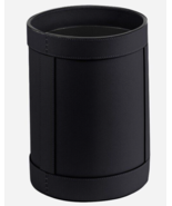 Shwaan Harness Leather Office Black Home Cylindrical Round Leather Trash... - $247.50