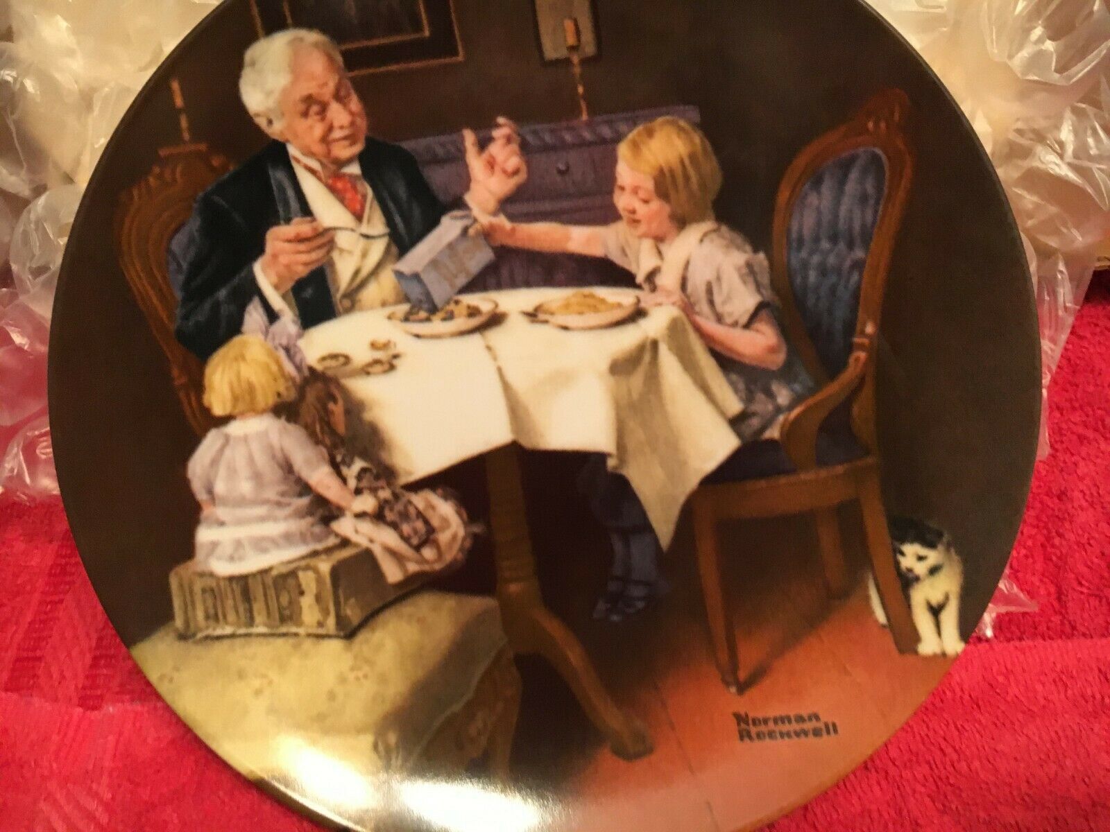 Norman Rockwell - The Gourmet - Limited Edition Collectible Plate 1984 Knowles  - $23.38