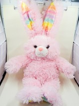 Build a Bear Pawsome Pink Bunny Pastel Rainbow Paws and Ears - £16.02 GBP