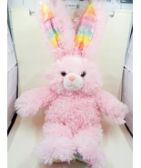 Build a Bear Pawsome Pink Bunny Pastel Rainbow Paws and Ears - £15.76 GBP