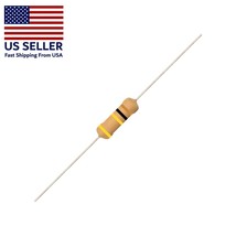 Resistors (10) 1 Ohm Carbon Film, 1/4 (.25) Watt, Tolerance ±5 % - $2.85