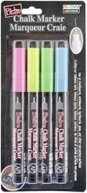 Bistro Chalk Marker Extra Fine Point Set 4/Pkg-Fluorescents -Blue, Green, Yellow - £14.28 GBP