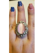 Paparazzi Ring (one size fits most) (new) MOONLIT MARIGOLD PINK - £6.06 GBP