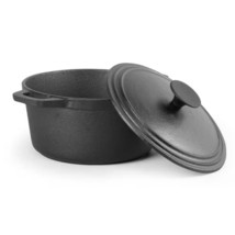 3.4 Quart Pre-Seasonded Cast Iron Dutch Oven with Handles and Lid - $134.99