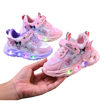 Kuromi Design Kids Trainers LED Lights Toddler Sport Shoes Baby Girls Sn... - $25.12+