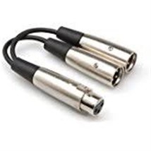 Hosa YXF-119 Dual XLR3F To XLR3M, Y-Cable - £12.61 GBP