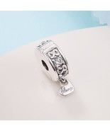 2022 Mother’s Day Release 925 Sterling Silver Family Always Pavé Clip Charm - £13.89 GBP