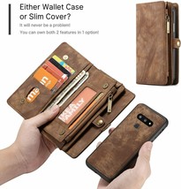 LG G8 ThinQ Wallet Case Leather Purse Shockproof Magnetic Detachable Cov... - £38.45 GBP