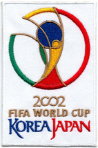 2002 17th World Cup South Korea Japan Football Soccer Iron On Embroidered Patch  - £8.03 GBP