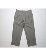 Vintage 90s Streetwear Mens 36x29 Wool Cashmere Tweed Herringbone Wide L... - $2,373.22 MXN