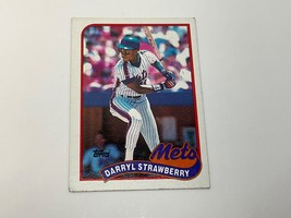 1989 Topps #300 Darryl Strawberry Baseball Cards Mets Good+ - £11.50 GBP