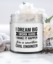 Civil Engineer Candle - I Dream Big I Work Hard I Make It Happen I&#39;m A  - £16.04 GBP