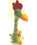 Artist Touche&#39; Eggbert Ceramic Green Polka Dots Heart Glazed Tall Figuri... - $64.41