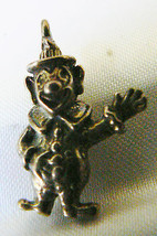 Sterling Silver 925 3D Clown Figurine Pendant Charm For Bracelet Or Neck... - $18.05