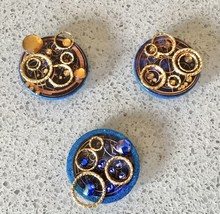 Set of 3 Gallifreyan Doctor Who Themed Refrigerator Magnets -Set 2 - $12.00