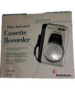 Radio Shack Cassette Tape Recorder CTR-124 Portable w/ VOX Voice Activat... - $17.90 CAD