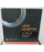 Vello LA-NEX-LR Adapter for Leica R-Mount to Sony E-Mount - Lens Adapter - $31.23 CAD