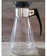 Corning 1960&#39;s Atomic Star Burst 6 Cup Coffee Pot Carafe Heatproof Vinta... - £25.47 GBP