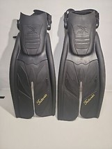 IST Talaria Split Dive Swim Fins in Black w/ Adjustable Back Heel Strap, XLG - £36.78 GBP
