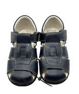 Pediped Boys Navy Leather Sandals Size 29 With Arch Support Flexible Sole - €16,36 EUR
