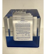 Newcom Inc Paperweight Warrant Prospectus Offering 1997 Encased In Lucite - $52.72 CAD
