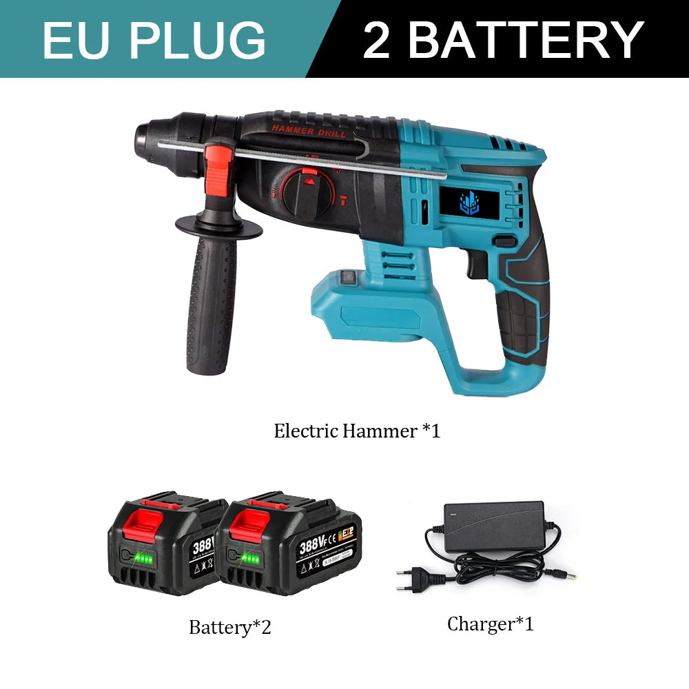 Cordless Electric Impact Drill Brushless Electric HammerMultifunctional Rotary E - £371.96 GBP