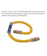 Eastman 1/2” MIP x 1/2 “MIP x 24” Coated Stainless Steel Gas Connector 6... - $524.58 MXN