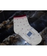 Janie and Jack White/Pink/Maroon W/Maroon Polka Dots Socks Size 2T-3 Gir... - $13.03 CAD