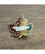 Niagra Falls Canada Maple Leaf Autumnal Colors Souvenir Pinback Lapel Pin - $9.55 CAD