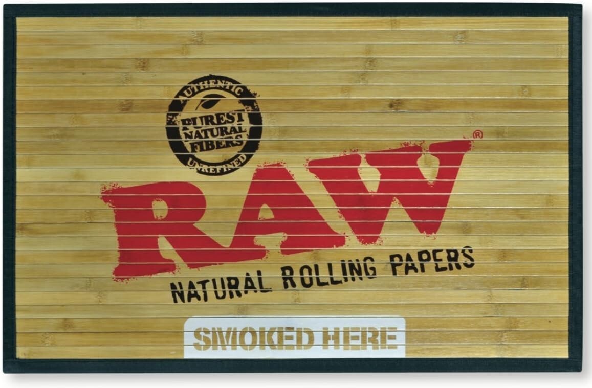 RAW Natural Bamboo Door Mat 30" x 18" Wooden Slat Rug Bathroom Kitchen Home Item image 3