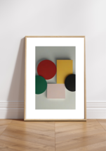 Geometric Art Print, Geometric Shapes, Contemporary Print, Abstract Wall... - £1.56 GBP