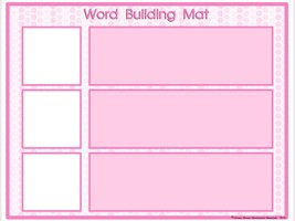 PINK SERIES | Montessori Activity - Workmats with Word and Picture cards - £25.18 GBP