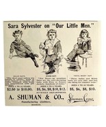 Shuman Corner Sara Sylvester 1894 Advertisement Victorian Clothing ADBN1bbb - $19.99