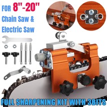 Chainsaw Sharpening Jig Sharpener Tool Kit For 8-20&quot; Chain Saws Electric... - £24.28 GBP