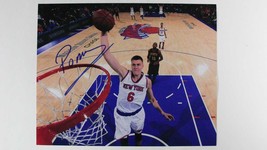 Kristaps Porzingas Signed Autographed Glossy 11x14 Photo - New York Knicks - £47.96 GBP