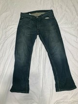 MENS LEVI STRAUSS 559 RELAXED STRAIGHT LEG DARK WASH BLUE TAG 33X30 34X3... - $32.39