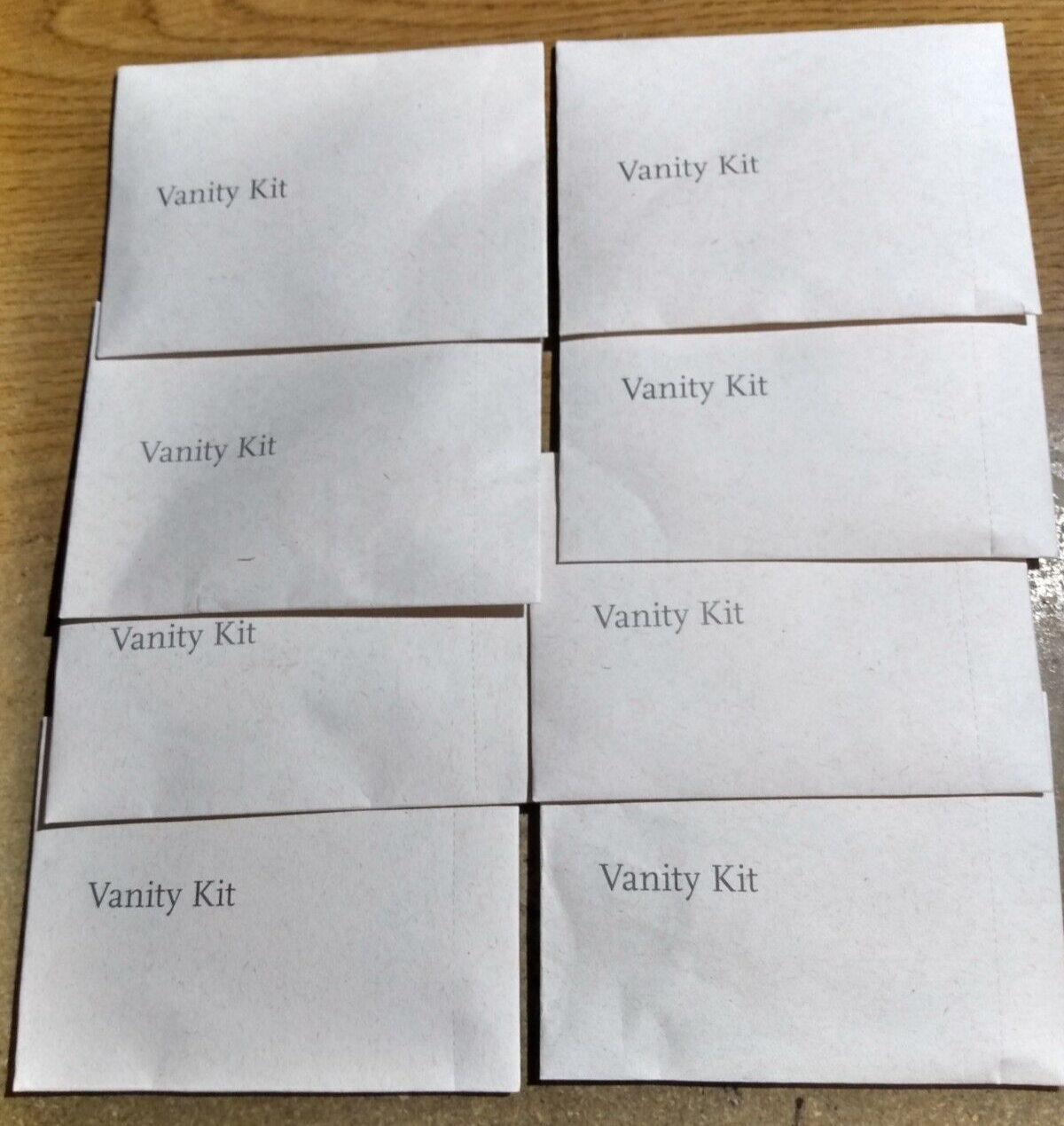 8 Vanity Kits - 2 Cotton Swabs,  2 Cotton Pads, 1 Emery Board Nail File - $1.75