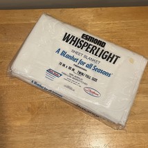 Vtg Esmond Whisperlight Sheet Blanket Twin/Full 70x90 Anti-Static Acryli... - $33.90 CAD
