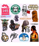 Star Wars, Baby Yoda, Clipart Digital, PNG, Printable, Party, Decoration - £2.23 GBP