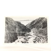 Steel Cantilever Bridge Over Dead Horse Gulch Postcard RPPC Black &amp; White Posted - £15.02 GBP