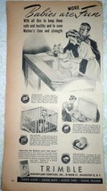 Trimble Nurseryland Furniture 1940s Magazine Print Advertisements Art - $8.20 CAD