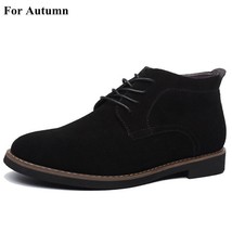 YWEEN Brand Faux Suede Leather Men&#39;s Boots Men Business Casual leather Shoes Aut - £58.05 GBP