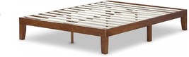 Zinus Wen Wood Platform Bed Frame, Queen Size, Solid Wood Foundation, Wood Slat - $220.92
