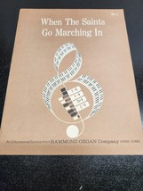 When The Saints Go Marching In Sheet Music for Organ Hammond Organ Company - $8.38